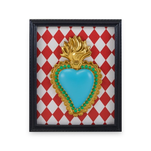 Cornice Rett. con Cuore e Rombi 22x18 cm TON COEUR