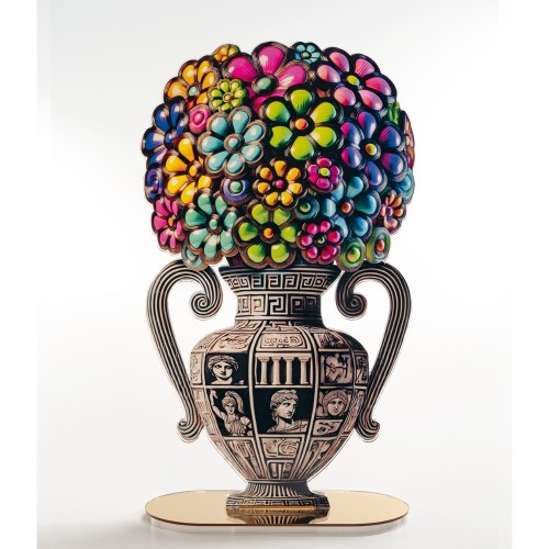GREEKPOP - Vaso Fiori -  DUE  28x51x13cm