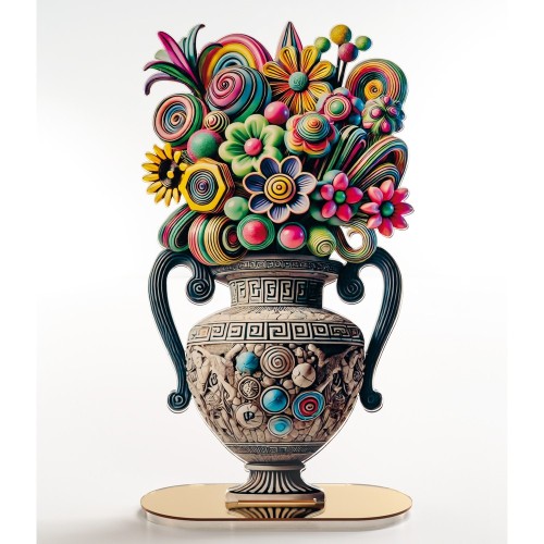 GREEKPOP - Vaso Fiori -  TRE  28x51x13cm