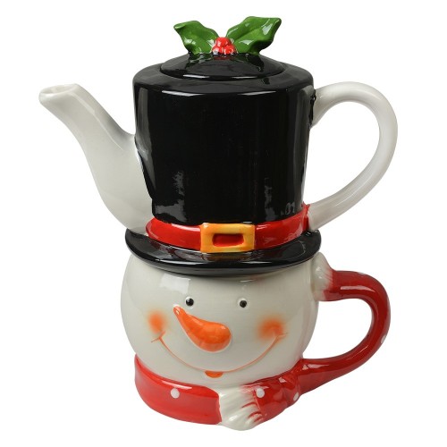 Tea for One Pupazzo Di Neve 19x11x21 cm / 525 ml / 425 ml