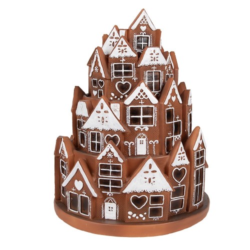 Casette Gingerbread con LED 21x26 cm
