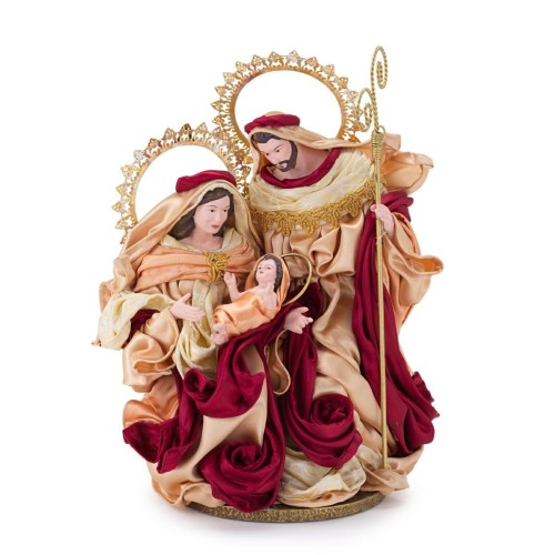 Nativita' Rosso/Oro Cm.23X30H. Nativity