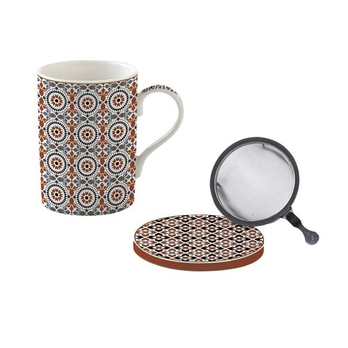Infuser set 350 ml in color box GEOETHNIC