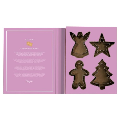 Set 8 pezzi in acciaio - formine sagomate per biscotti - Gift Novels