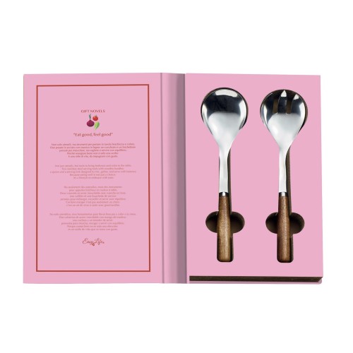 Set 2 pezzi - coppia posate insalata - Gift Novels