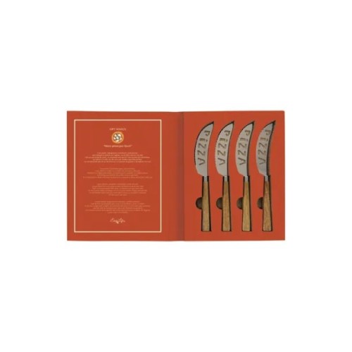 Set 4 pezzi - coltelli tagliapizza - Gift Novels