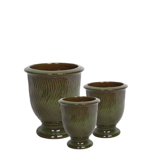 Vaso Onda Green 69Cm