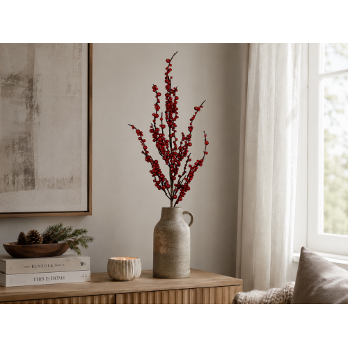 Bacche Rosse 92cm: Decorazioni Uniche per la Tua Casa