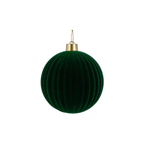 Pallina Natalizia Watermelon in Velluto Verde Ø 25 cm