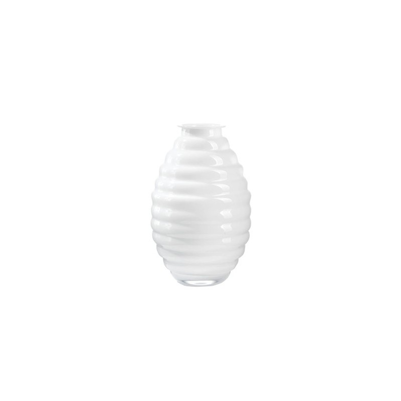 Anelli – Vaso opale bianco H 39 cm