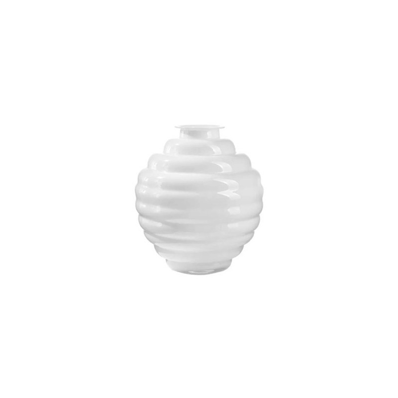 Anelli – Vaso bianco latte H 31 cm