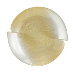 Centrotavola AYLA oro e bianco – 40 cm