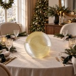 Centrotavola AYLA oro e bianco – 40 cm