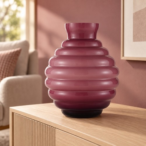 VASO LUMIERE MALVA ø29 H.37CM. KALOS