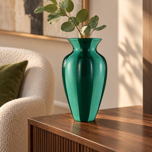 VASO ø17 H.30CM. MENTA/PETROLIO MAISON DUO