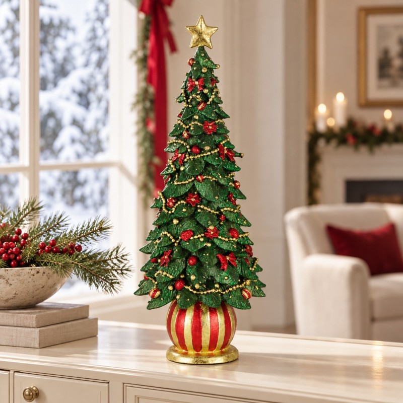ALBERO EMPIRE H.46,5CM. VERDE X'MAS TREES