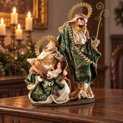 NATIVITA' VERDE/ORO CM.32x37,5H. NATIVITY