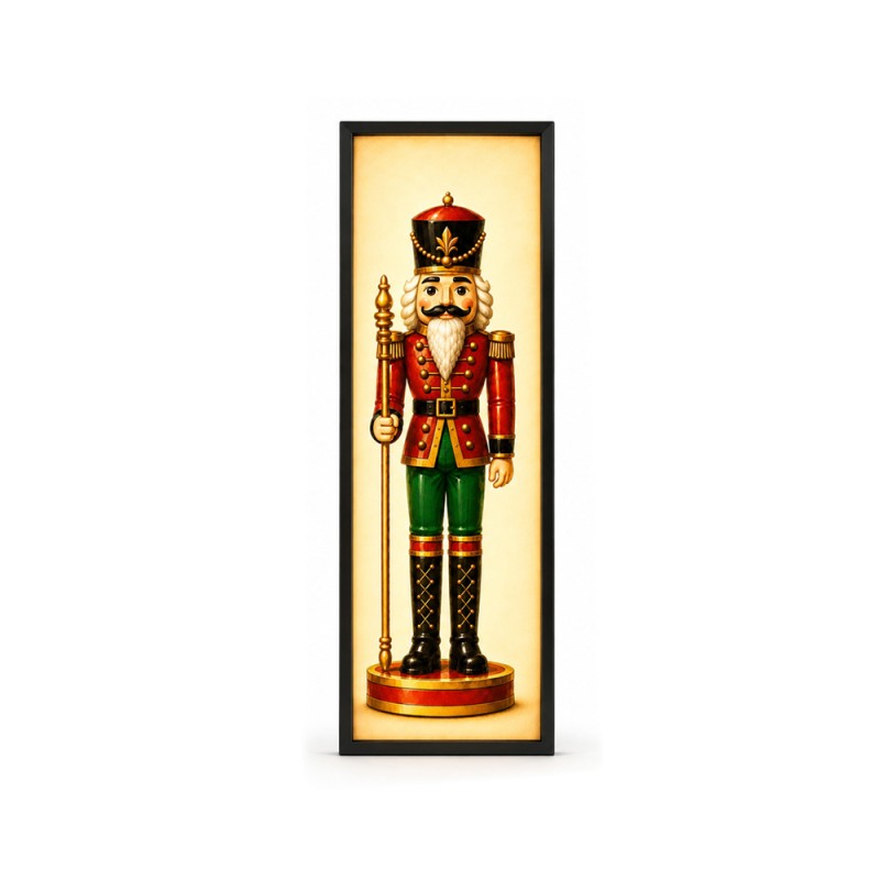 Pannello natalizio retroilluminato Schiaccianoci 40 × 160 cm