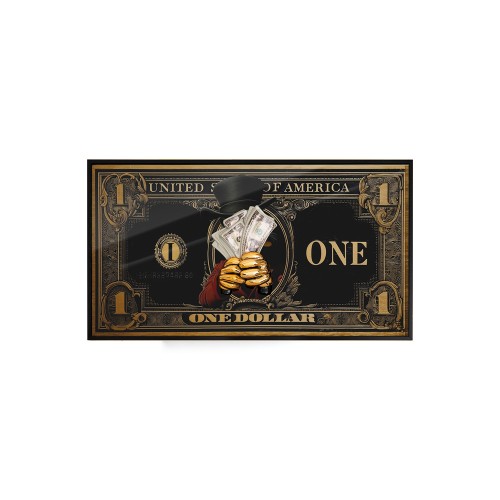 Quadro Dream Big Famous Dollar 30 × 55 cm
