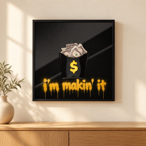 Quadro American Taste Dollari 40 × 40 cm