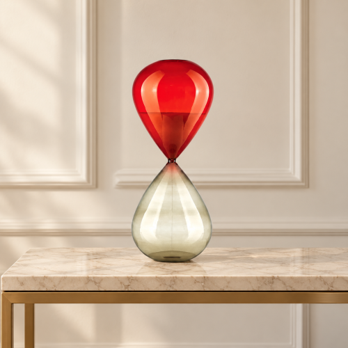 Il Tempo dell’Amore – Clessidra rossa H 40 cm