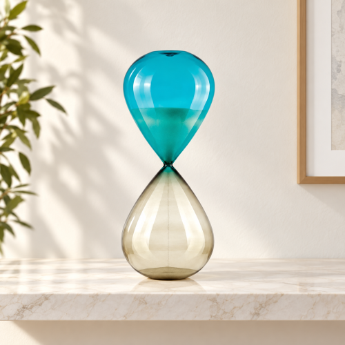 Il Tempo dell’Amore – Clessidra light blu H 40 cm