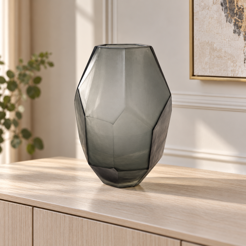 Ice – Vaso grigio H 30 cm