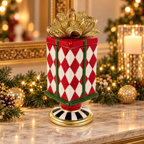 Scatola Regalo Red Royal in Ceramica 35 cm