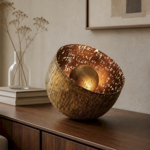 HOLLYWOOD lampada finitura ottone 27 cm