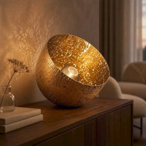 HOLLYWOOD lampada finitura ottone 34 cm