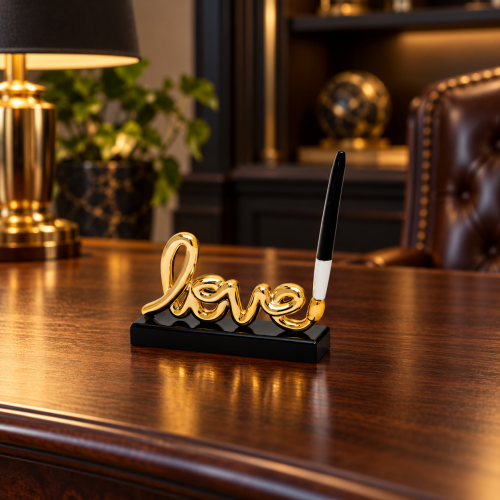 SCULTURA LOVE SIGN PICCOLA ORO CM 13