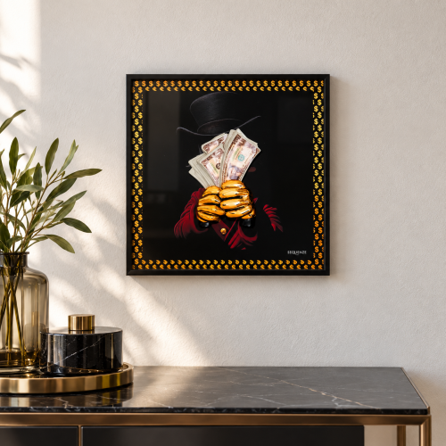 QUADRO DREAM BIG ORO 20X20