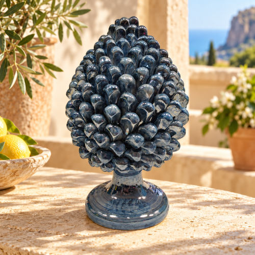 Pigna Blu Antico Madreperla h20cm