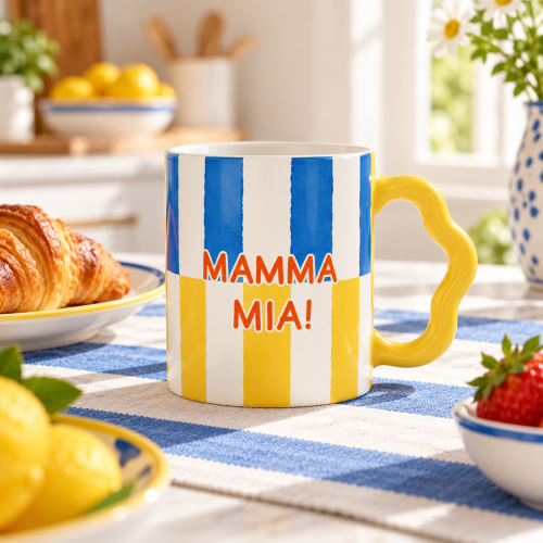 Tazza singola 350 ml in porc.in color box ENERGY - MAMMA MIA