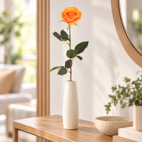 ROSA APERTA 74 cm Arancio