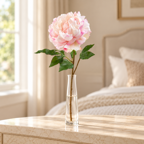 PEONIA GIANT H.57 CM Rosa
