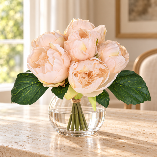 MAZZO PEONIE X 6 28 CM Tea