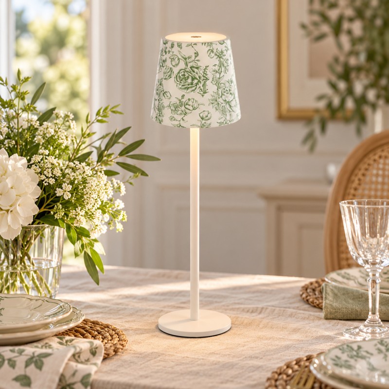 LAMPADA TOILE TOUCH TAVOLO E BOTTIGLIA LED/USB d.11xh.38CM