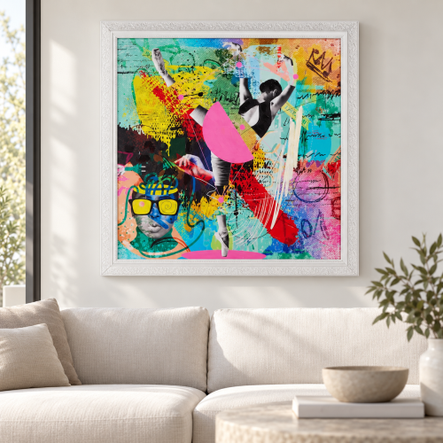 Quadro Street Art_2 Cm.80x80 Pitture