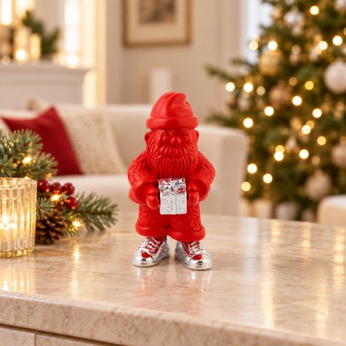 Papo Regalo rosso e argento 16 cm
