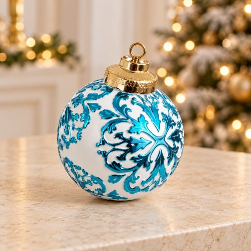 Only Xmas sfera turchese 10 cm