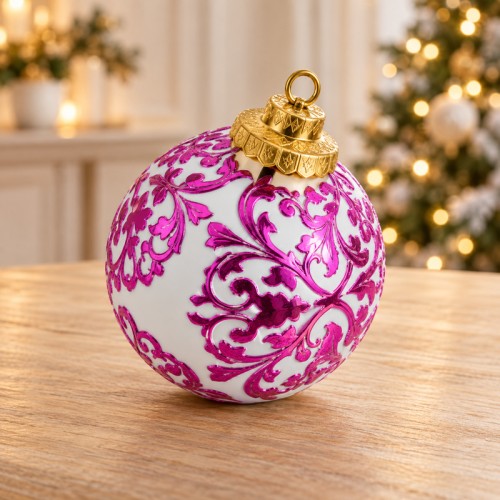 Only Xmas sfera fucsia 10 cm