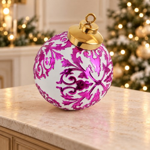 Only Xmas sfera fucsia 20 cm