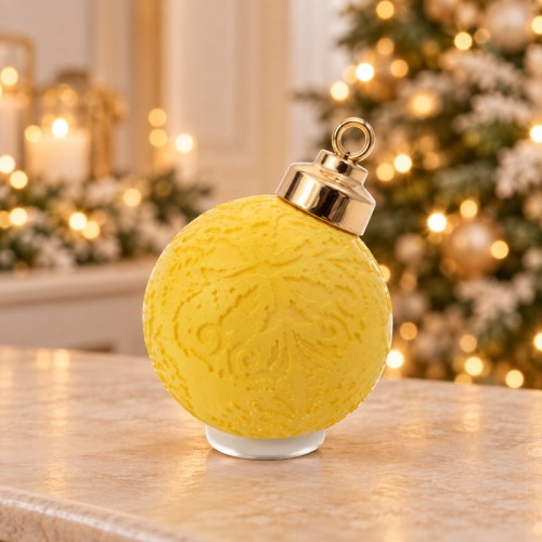 Only Xmas 2 sfera gialla 10 cm