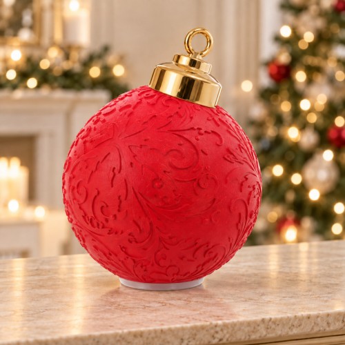 Only Xmas 2 sfera rossa 20 cm