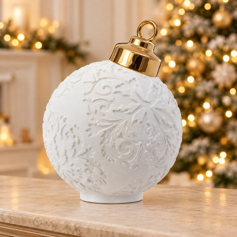 Only Xmas 2 sfera bianca 20 cm