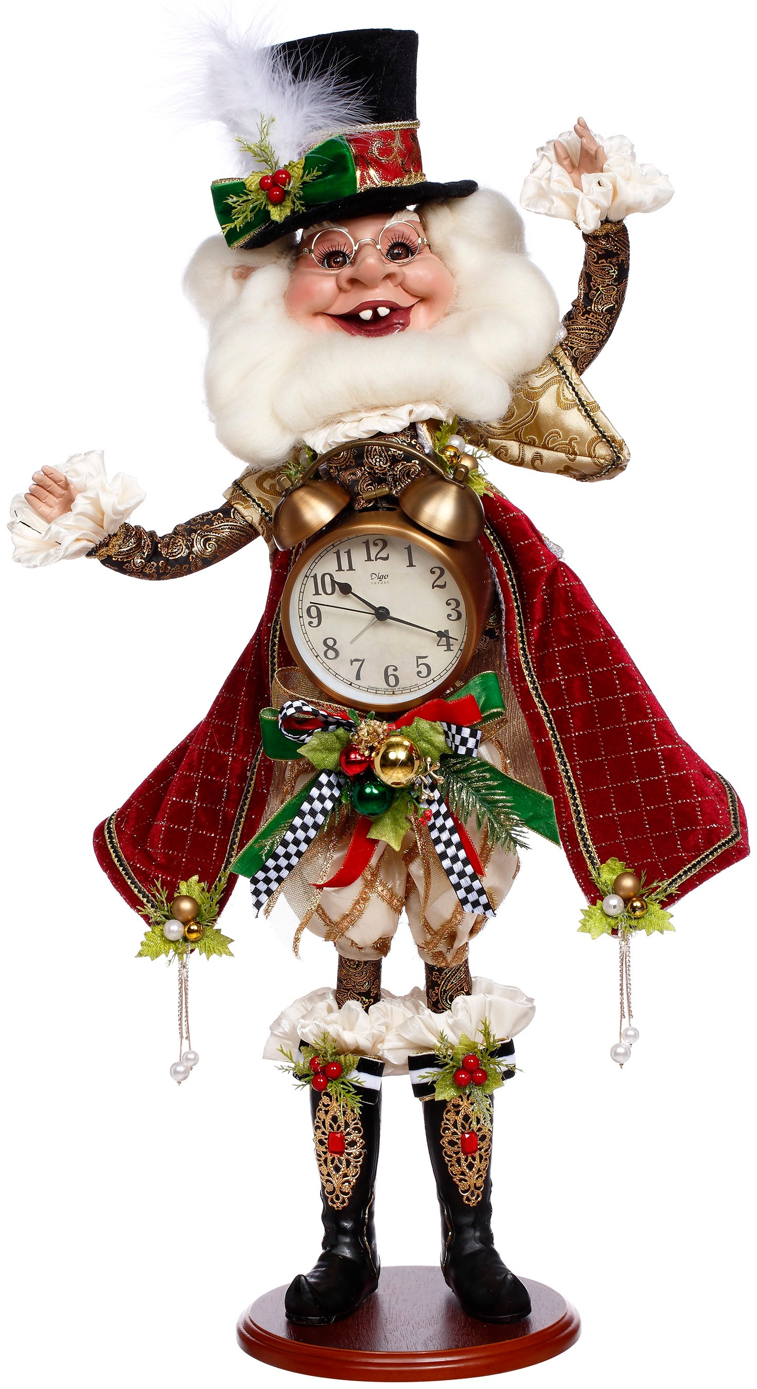 Christmas Clock Elf 80 cm